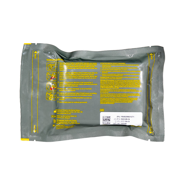 Celox Z-Fold Haemostatic Gauze 1.5m x 7.6cm